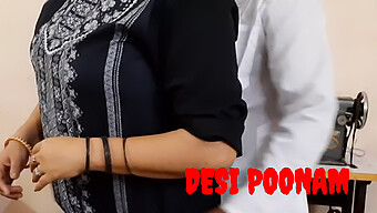 Desi Poonam ได้รับการยืดหน้ากากที่แน่นหนาด้วยความยาวของควยใหญ่