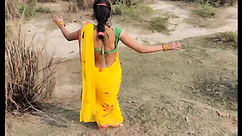 Young Indian Country Girl'S Outdoor Encounter With Big Ass