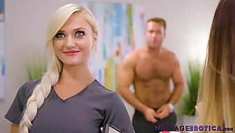 Morgan Rain Bevredigt Een Klant Met Een Sensuele Massage Voordat Ze Hem Hartstochtelijk Berijdt