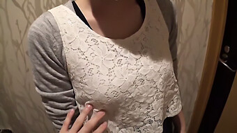 Small-Titted Japanese Amateur Shows Off Her Perky Tits