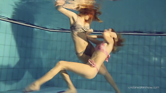 Teenage Blondes Duna And Nastya Indulge In Passionate Underwater Lesbian Encounter